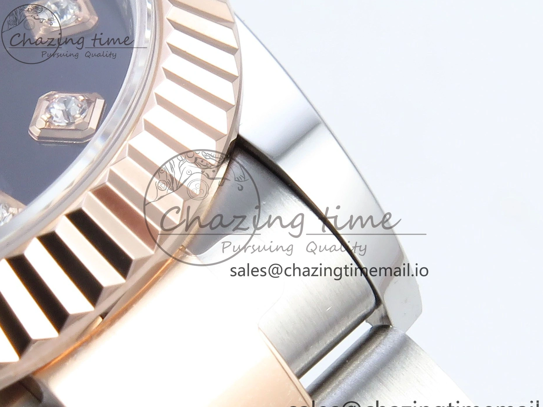 Good Copy Rolex Watches Best Purple 31 Oyster Bracelet ETA 278271 904L DateJust Edition Dial Diamonds on Steel SS 1:1 ARF 522 Premium RG 0103